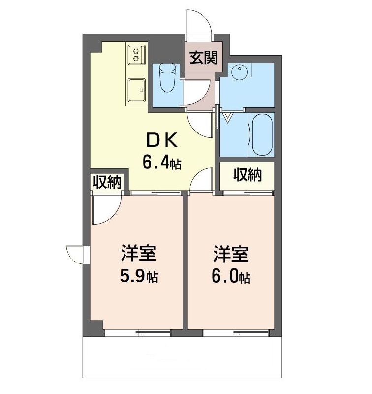 ヴェルディ白百合 B館 101号-16