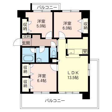 ウエストヴァレィー壱番館 509号-6