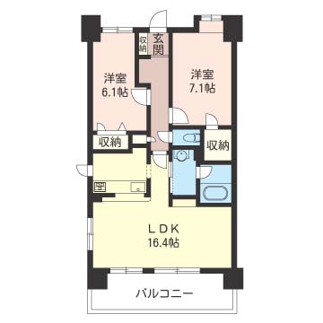 ウエストヴァレィー壱番館601-2