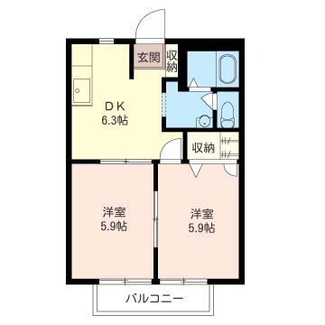 中野島ハウス Ⅱ 102号-14