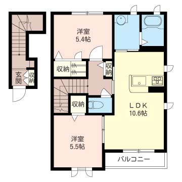 シャーメゾン南成瀬 202号-2