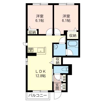 チェスナッツメゾンⅡ 101号-3