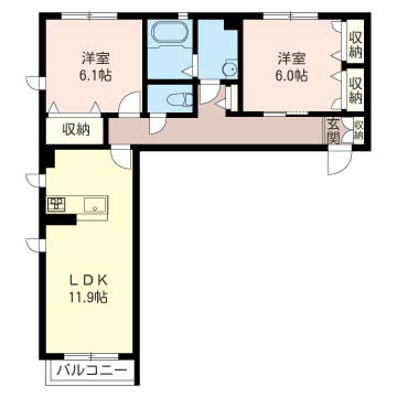 コスモレーヴ上白根　Ⅱ202-2