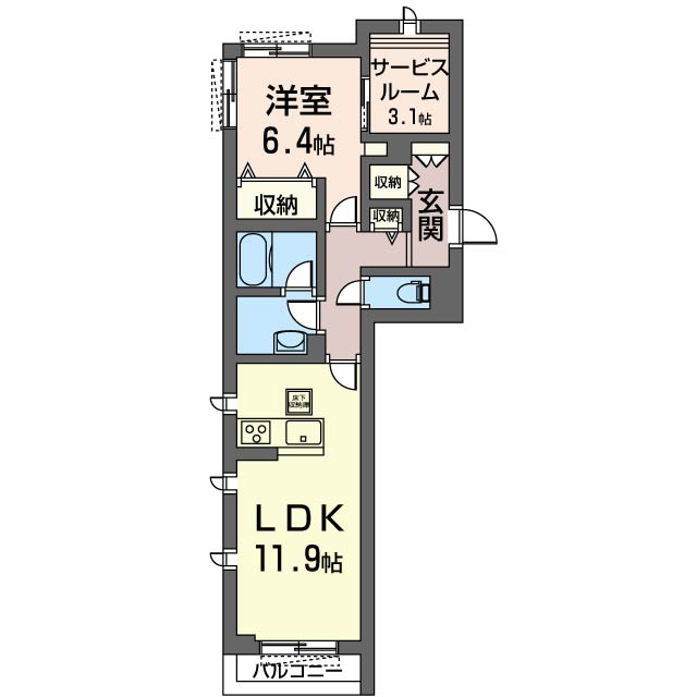 パークコート長津田壱番館 101号-6