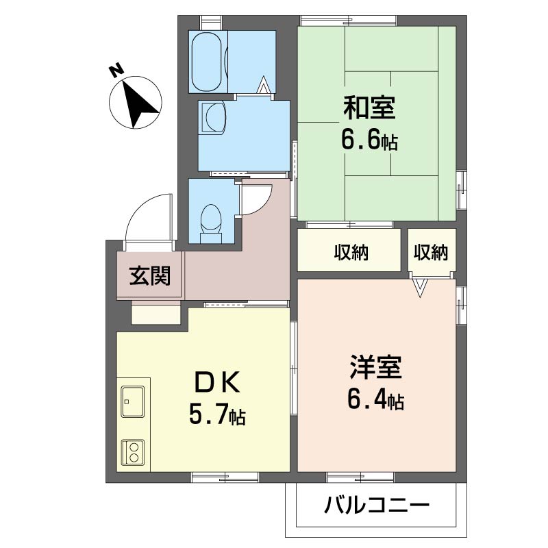 フロレゾン北村Ⅳ 202号-14