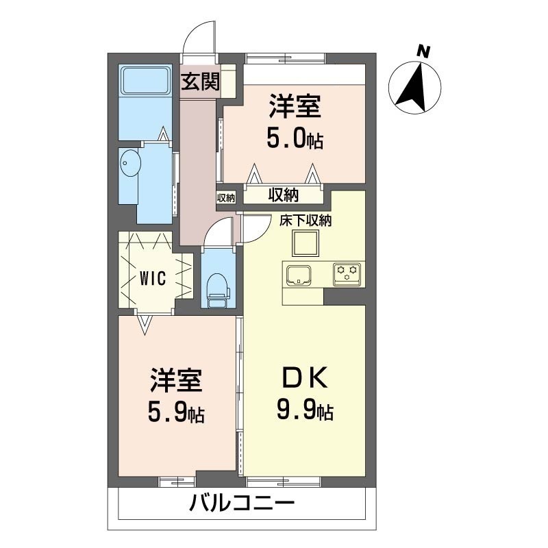 ヴィラ淡島Ⅱ 105号-1