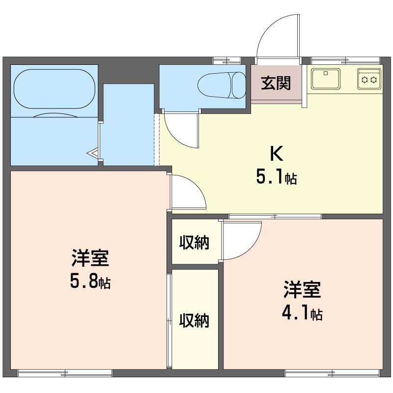 フラット根岸 101号-2