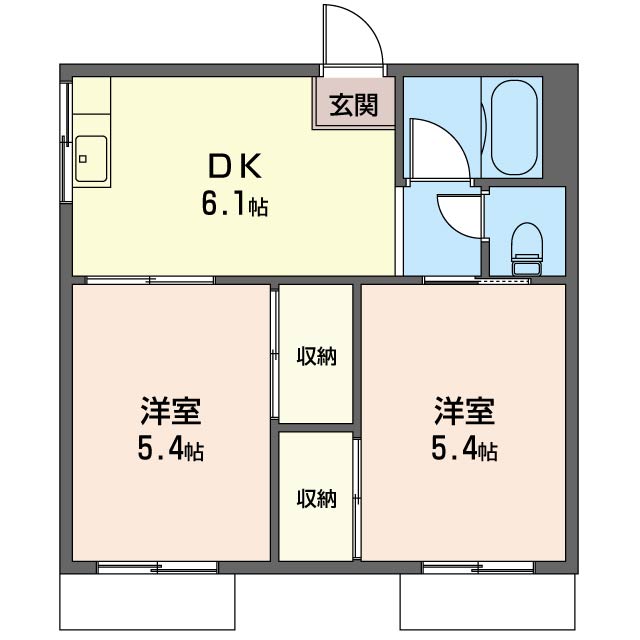 ヤシキハイツ 101号-2