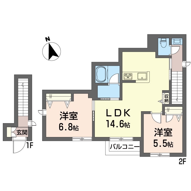 ポポロ禄番館 201号-4