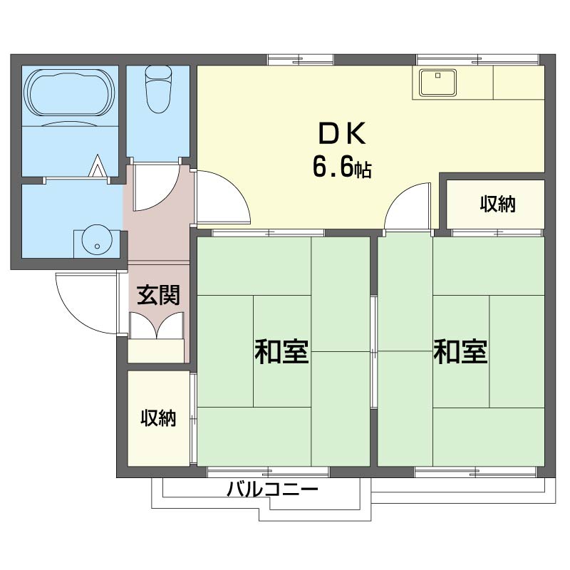 グリーンハイツ城山A棟 202号-12