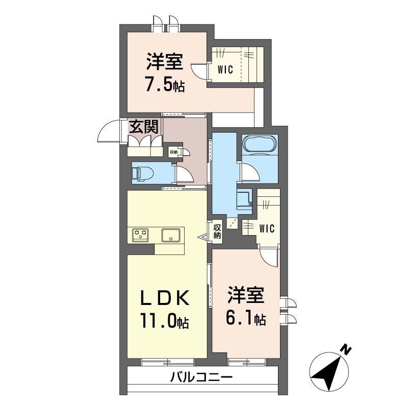 バンクサワーⅠ 201号-6