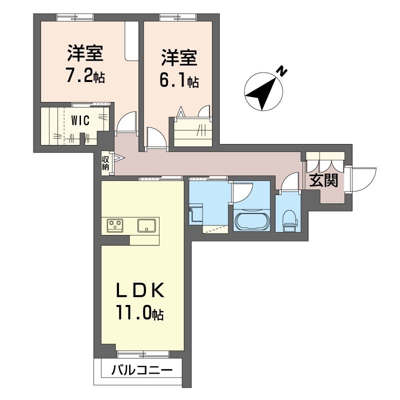 バンクサワーⅠ 203号-6
