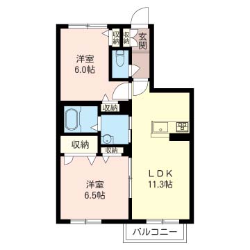 ヒルズ フェミナ 102号-15
