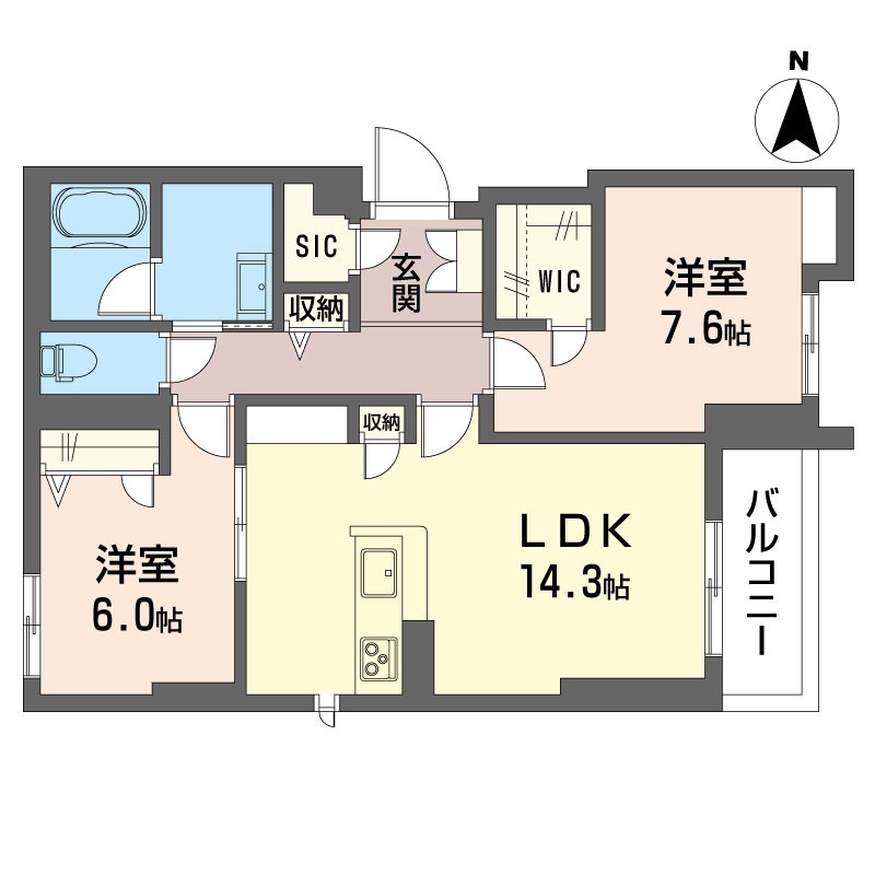 仮）厚木市妻田南２丁目シャーメゾンＡ棟201-2