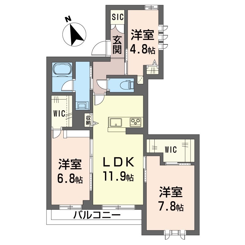 シャーメゾン湘南松が丘Ⅱ 201号-13