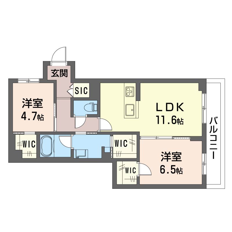 フェリーチェＳＡＭＵＫＡＷＡ 301号-12