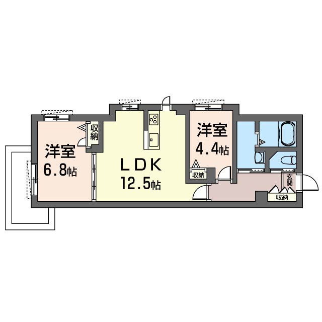 グランドソレイユ谷戸 105号-16