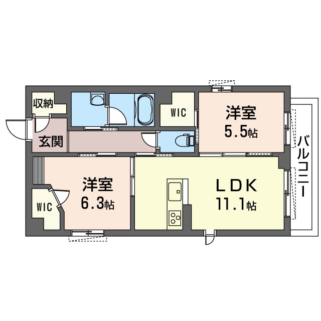 ルナージュ参番館302-2