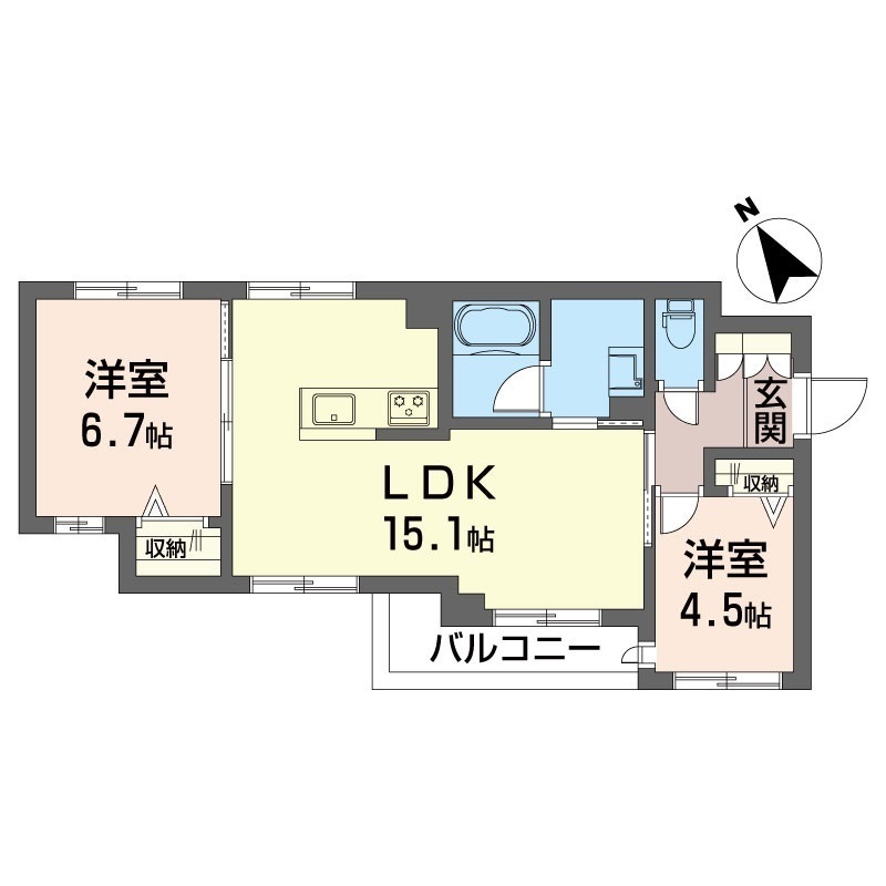 デューウッドＣ 202号-15