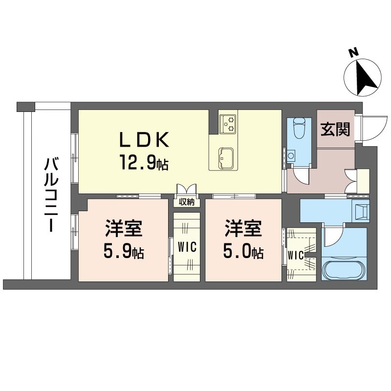 コン・フィオーレ 202号-15