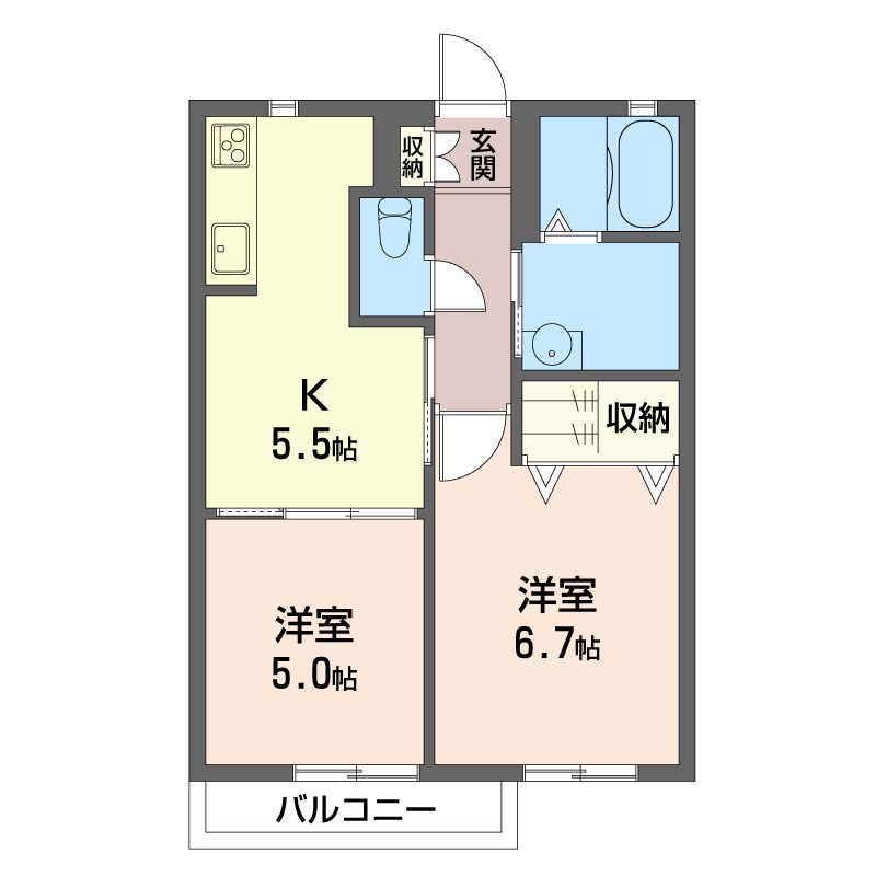 ウィスタリア・越路202-2