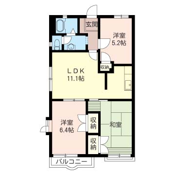 ヒルスミキ３ 203号-6