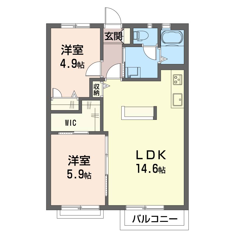 グリーンコート　Ａ 203号-5