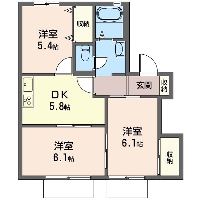 タウンコート　Ｄ 102号-16