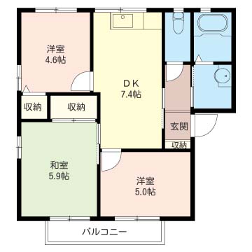リバーパーク　Ｄ 202号-15