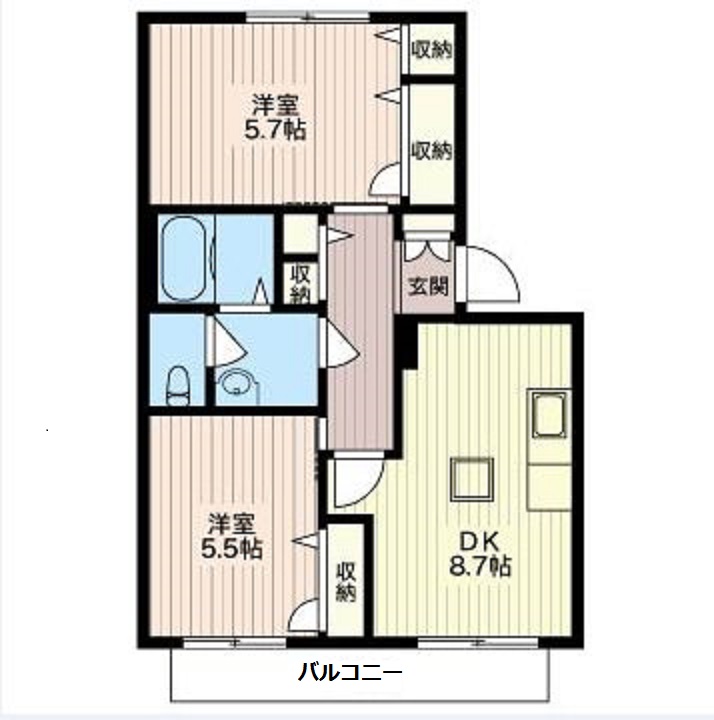 ヒルサイド善行Ⅰ202-2