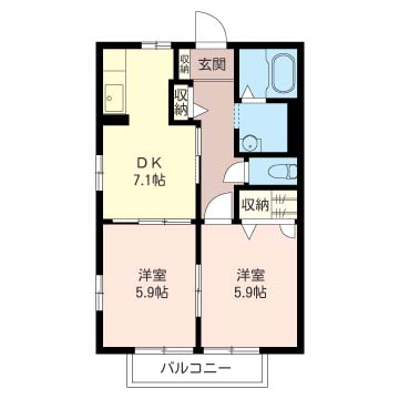 メープルハイムＡ 204号-6