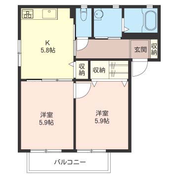 グリーンゲイブルスＢ棟101-2