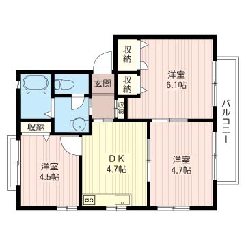 ハイツあわくぼⅡ102-2