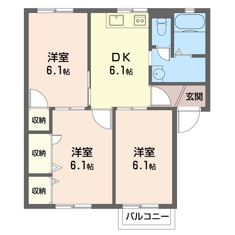 サンハイム下里見Ａ201-2