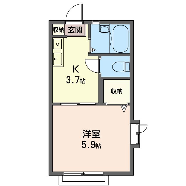 カツミハイツ 101号-16