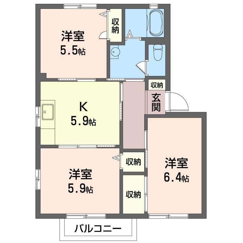フォレスト大和Ｂ 203号-4