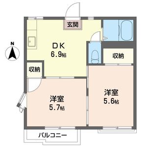 瀬ヶ崎 サンハイツ B 202号-16