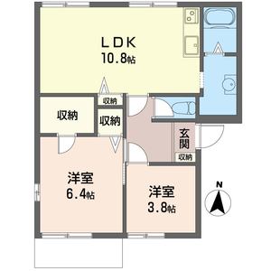 メゾンドネージュ　２号館 201号-6