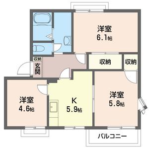 エレガンス 粕谷 A 201号-16