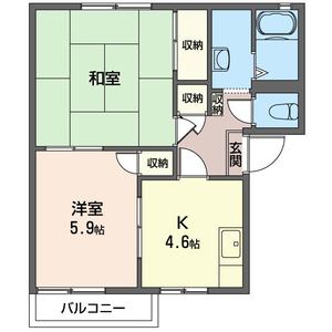 グリーン　コート　淵江　Ｂ 202号室
