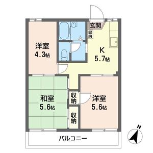 エーデルハイムハマノ　Ｂ 102号室