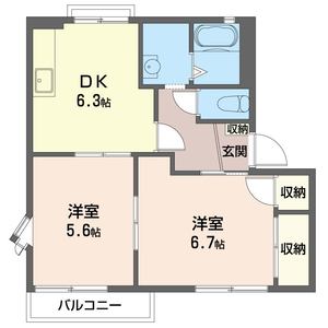 ハイツ　タカヤシキ　Ｃ 201号室
