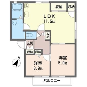 パレス　アルテミス　Ａ 201号室