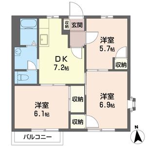 スリム ハウス Ⅲ 201号-16