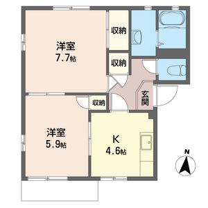 ビューハイツ　Ｂ 102号室