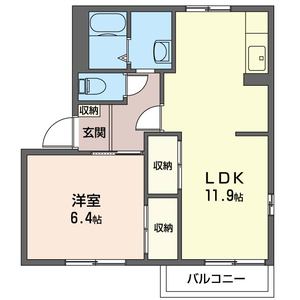ハイツオークスB 101号-6