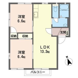 メゾン　仲道　Ｎ 202号室