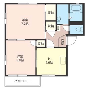 ホワイト　テラス　小山　Ｂ 202号室