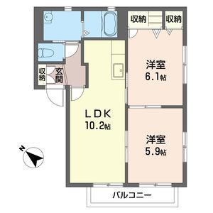 フラッツ　Ｂ 202号室