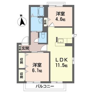 リバティ新白岡　Ｂ 201号-6